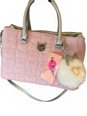 TT10 Betsy Johnson Cat quilted Purse